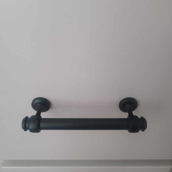 Matte Black Cabinet Pulls Set of 6 NWT Heavy Duty Hardware - Picture 9 of 12